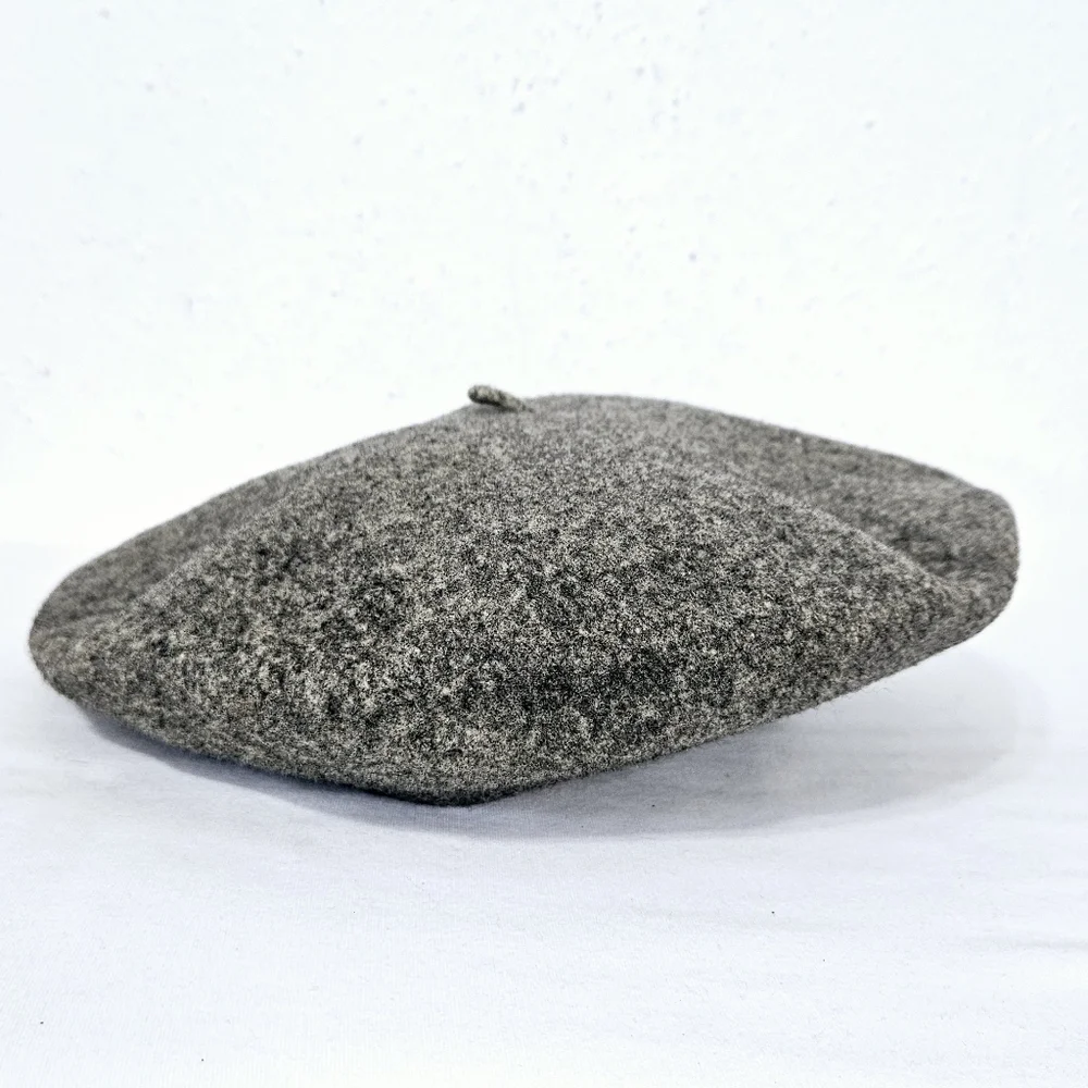 Importina Classic Wool Beret Gray Made in England Vintage - Picture 3 of 8